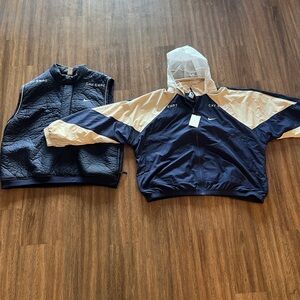 Rare Limited Collection CAV EMPT Navy Blue Nike Vest XL  and Wind Breaker XXL